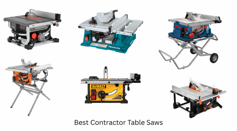 Best Contractor Table Saws: examples of different options.